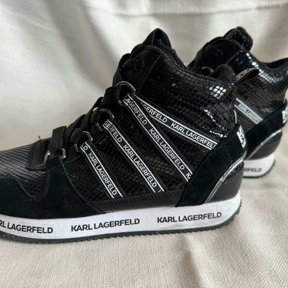 COPY - KARL LAGERFELD black high top size 7